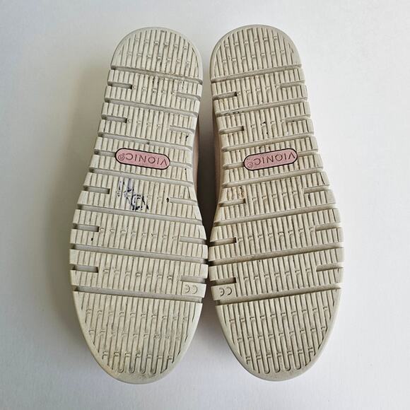 Suede Loafers Vionic Uptown Size 8.5 Pastel Peach Leather Comfort Flats Penny - Picture 12 of 14